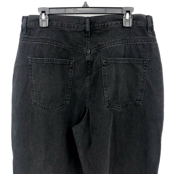 ASOS DESIGN Women's Farleigh Slim Mom Jeans 34x30 Washed Black High Rise NWOT - Picture 7 of 11